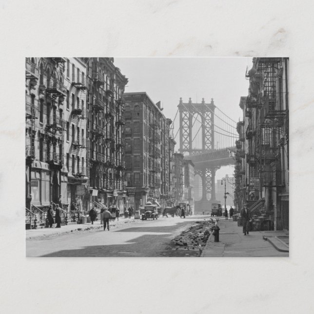 Postal Manhattan, Nueva York (Anverso)