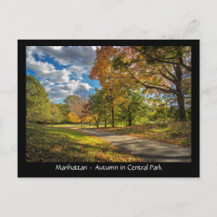 Postal Manhattan, otoño en Central Park