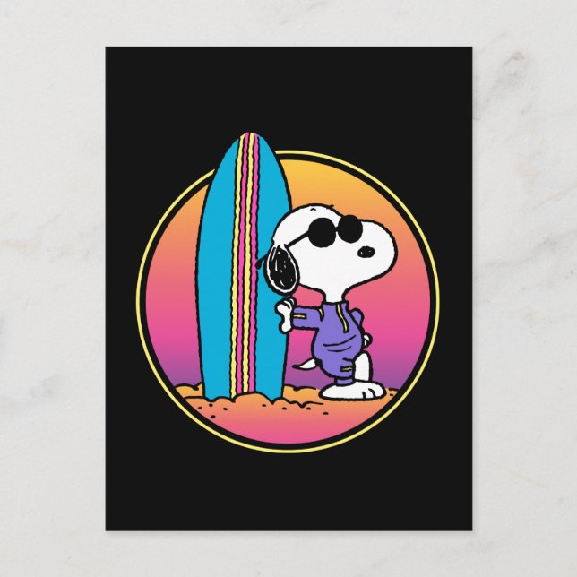 Postal Maní | Snoopy Beach Beagle (Anverso)