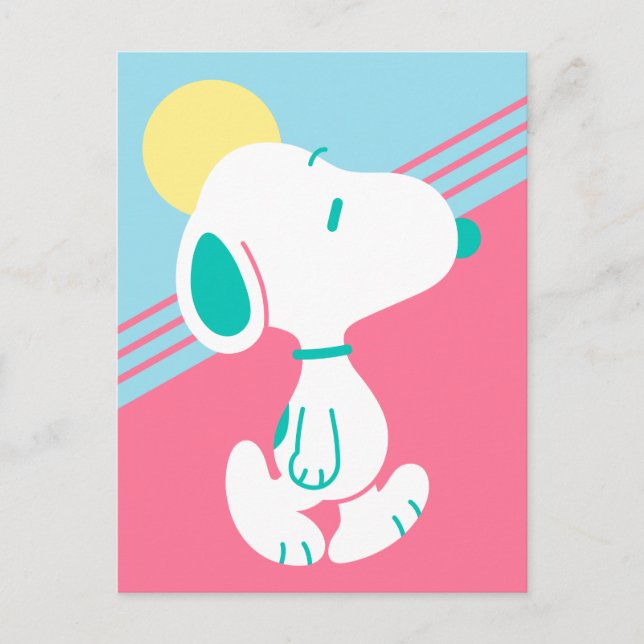 Postal Maní | Snoopy Deco Dreams Sun (Anverso)