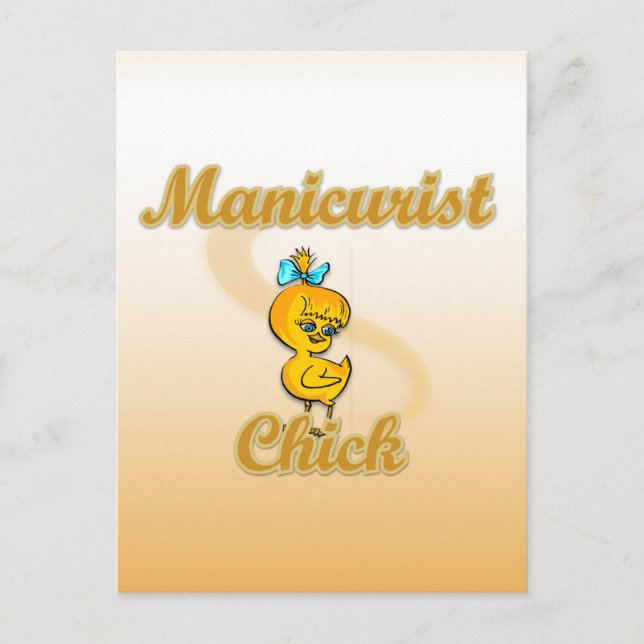 Postal Manicurista Chick (Anverso)