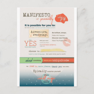 Postal Manifiesto inspirador