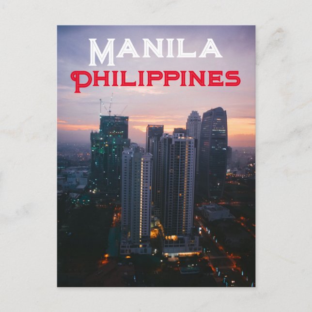 Postal Manila, Filipinas (Anverso)