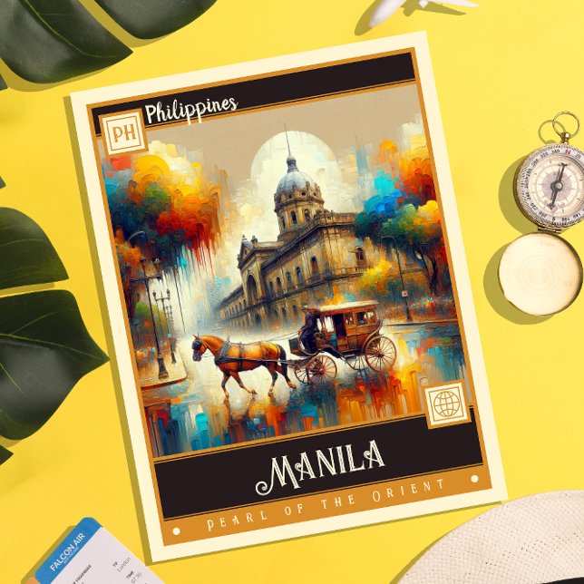 Postal Manila, Filipinas | Pintura de época (Subido por el creador)
