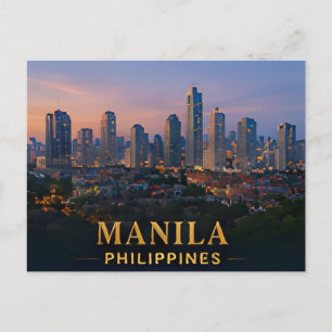 Postal ✈️ Manila Filipinas Regalo de viaje 🌴