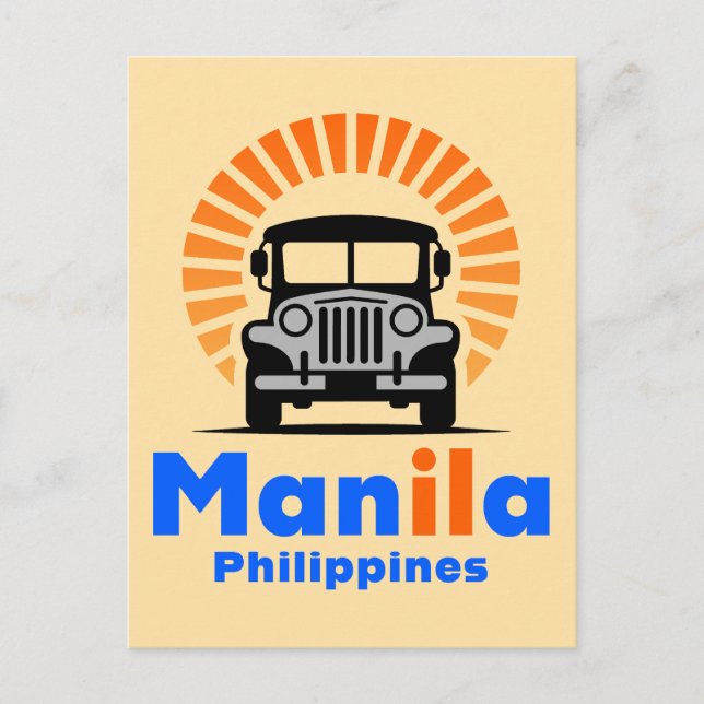 Postal Manila Filipinas Sudeste Asiático (Anverso)