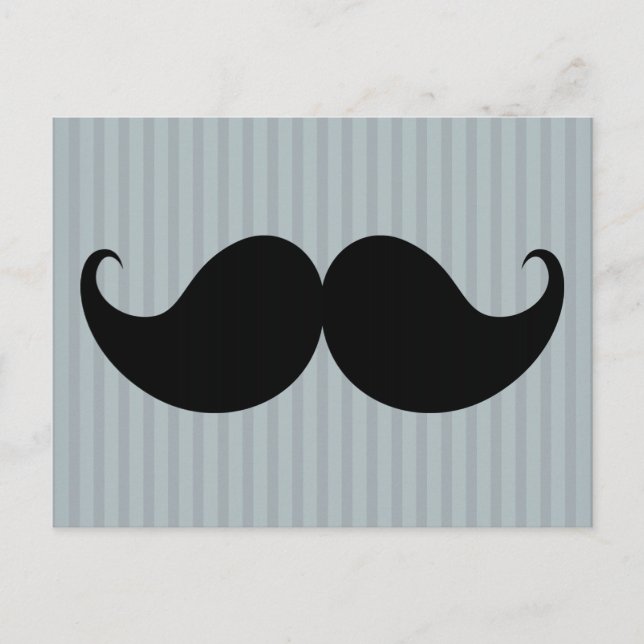 Postal Manillar moderno Mustache Mustache Stache (Anverso)