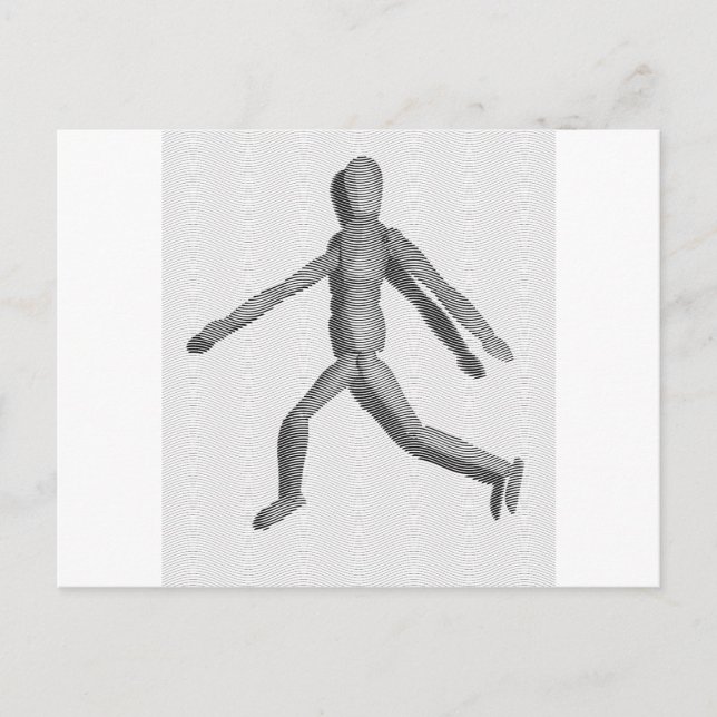Postal Maniquí humano de madera (Anverso)