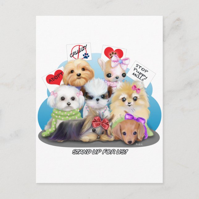 Postal Manisfescencia de los cachorros (Anverso)