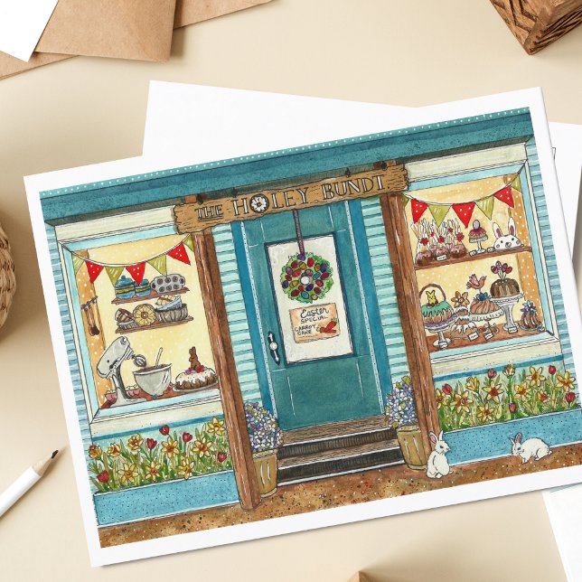 Postal Manitas de Pascua y acuarela de la tienda de paste (Subido por el creador)