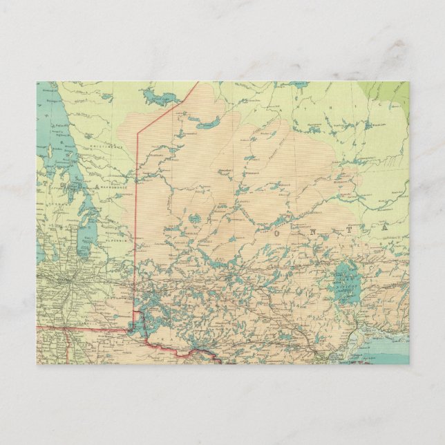 Postal Manitoba y Ontario del Noroeste (Anverso)