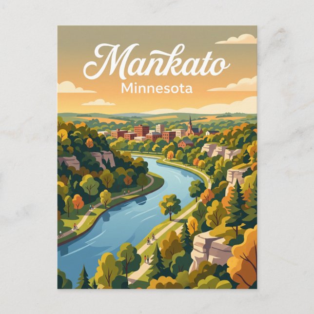 Postal Mankato, Minnesota (Anverso)