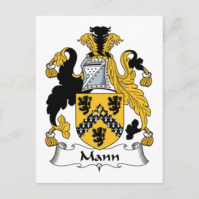 Postal Mann Family Crest (Anverso)