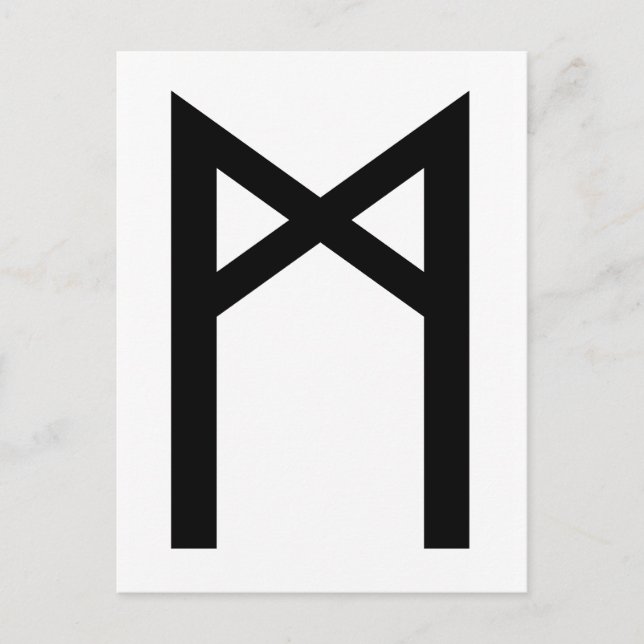 POSTAL MANNAZ RUNE (Anverso)