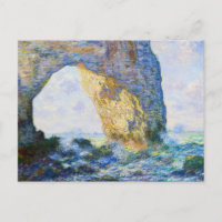 Manneport, Rock Arch West of Etretat Monet