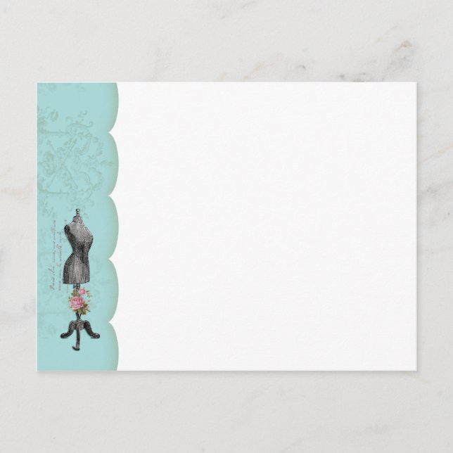 Postal Mannequina Postcard Con Complicaciones (Anverso)