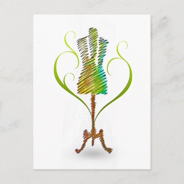 Postal Mannequina Seamstress / Dressmaker Mannequin (Anverso)