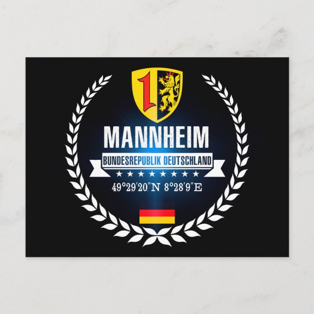 Postal Mannheim (Anverso)