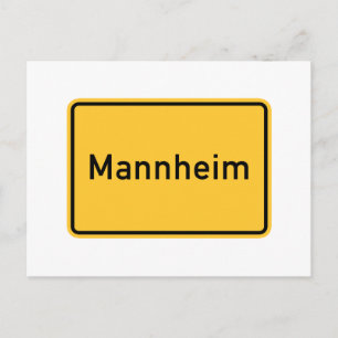Postal Mannheim, Rótulo de Alemania Road