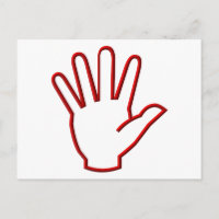 Mano abierta/5 alta/onda
