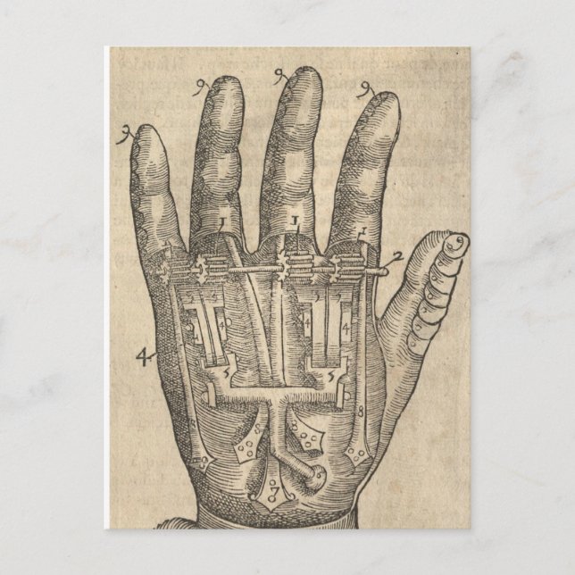 Postal Mano artificial (Anverso)
