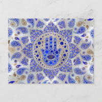 Mano de Hamsa de Fátima en la Madre de la Perla
