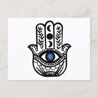 Postal Mano de Hamsa Fatima Mal Ojo
