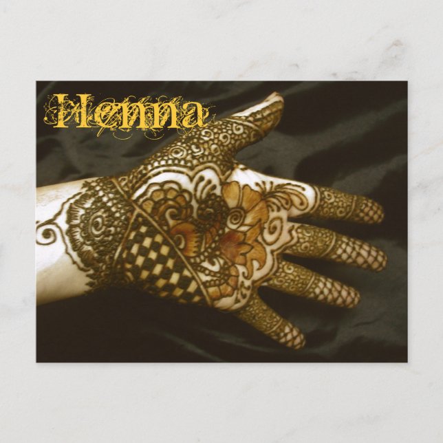 Postal Mano de la alheña del Dogwood (Anverso)