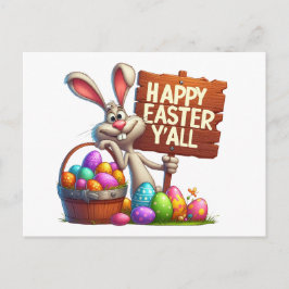 Postal Mano de Pascua de Primavera - ¡Mira hacia atrás!