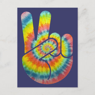Postal Mano de paz del tinte
