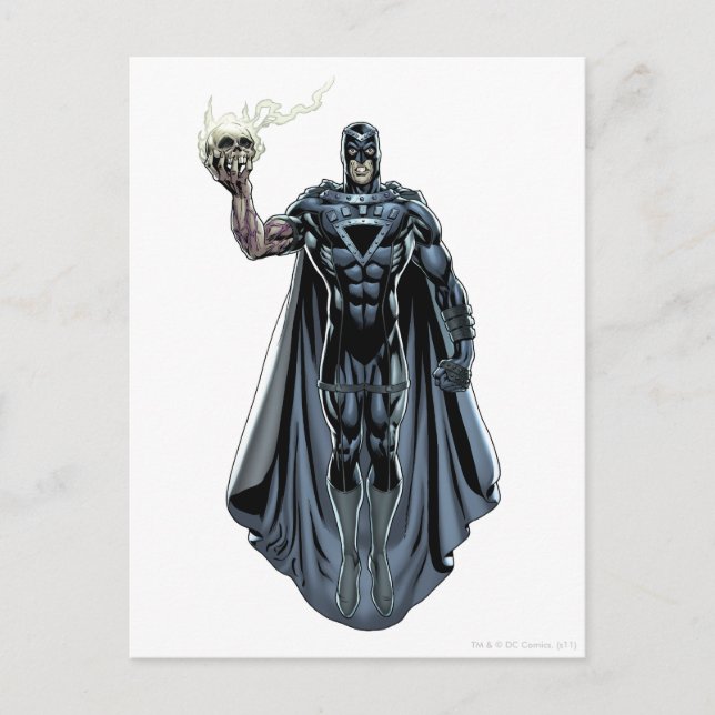 Postal Mano negra con cráneo 2 (Anverso)