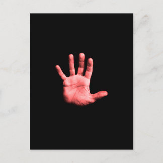 Postal Mano roja.