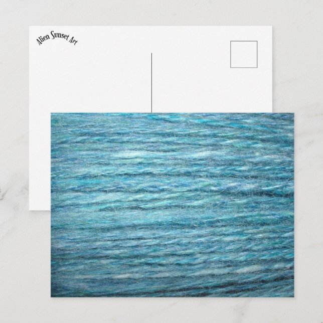 Postal manos azules (Anverso / Reverso)