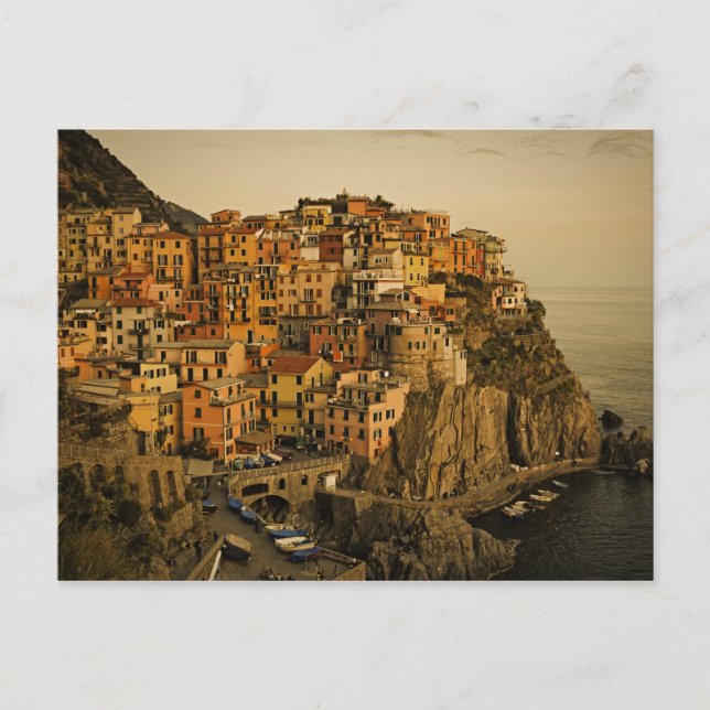 Postal Manrola - Cinque Terre, Italia Postcard (Anverso)