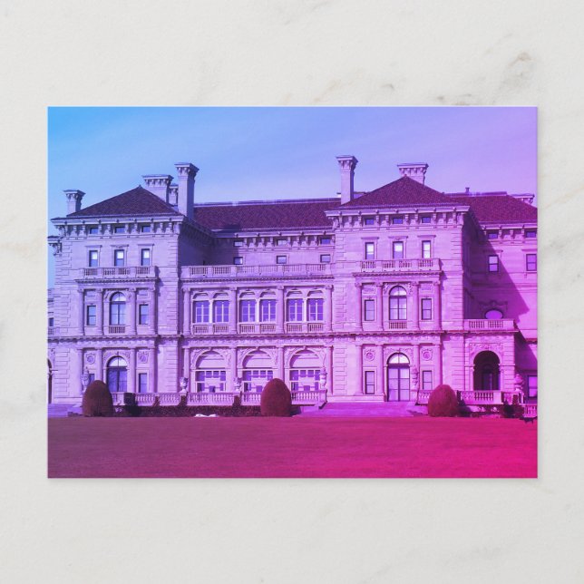 Postal Mansión de Newport - paseo del acantilado, Rhode (Anverso)