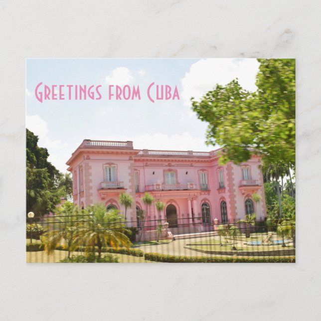 Postal Mansión Rosa de Cuba (Anverso)
