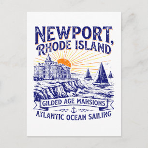 Postal Mansiones de la Edad Dorada de Newport Rhode Islan