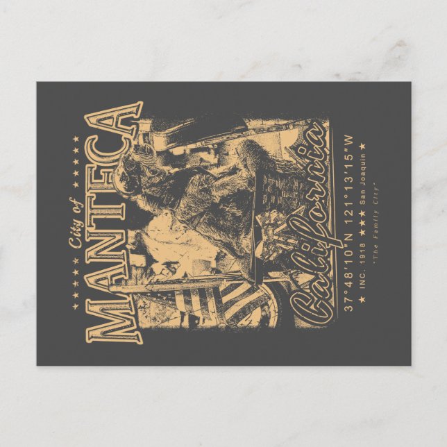 POSTAL MANTECA CALIFORNIA - DÍA DE LOS CAÍDOS NO OLVIDADO (Anverso)