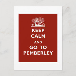 Postal Mantén La Calle Y Ve A Pemberley