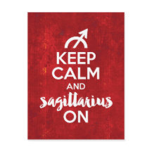 Mantén La Calma Sagittarius En El Rojo De Cumpleañ