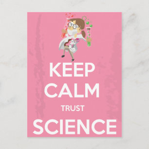 Postal Mantén la calma y confía en la ciencia