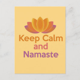Postal Mantén la calma y la nostalgia - Zen, Yoga, Relája