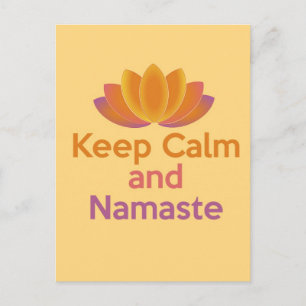 Postal Mantén la calma y la nostalgia - Zen, Yoga, Relája