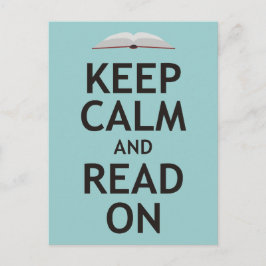Postal Mantén la Calma y Sigue Leyendo