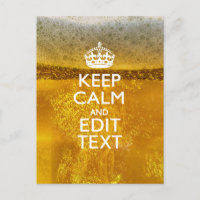 Mantén la calma y tu texto para una cerveza fría