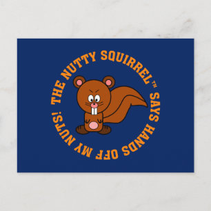 Postal Mantén tus manos lejos de las nueces de otras pers