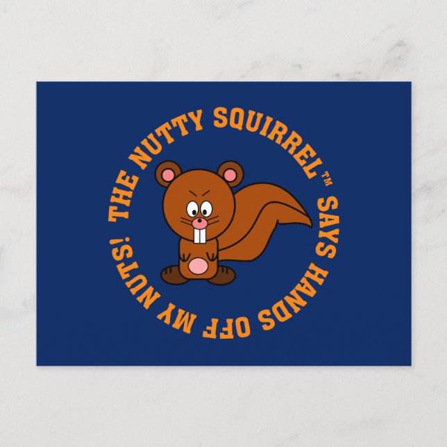 Postal Mantén tus manos lejos de las nueces de otras pers (Anverso)