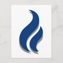 Postal Mantener descargable la luz de llama azul