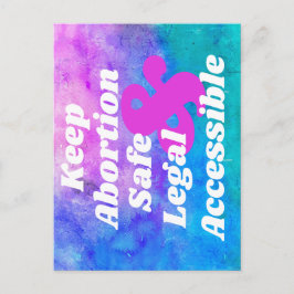 Postal Mantener el aborto seguro legal y accesible