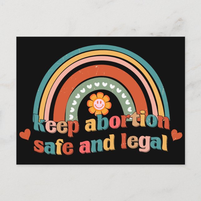 Postal Mantener El Aborto Seguro Y Legal (Anverso)